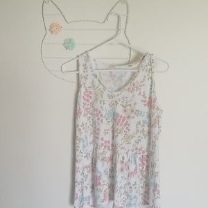 J Jill Sleep Ultrasoft Peplum Tank